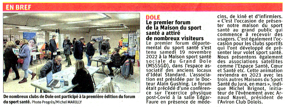 Premier forum de la Maison du sport santé